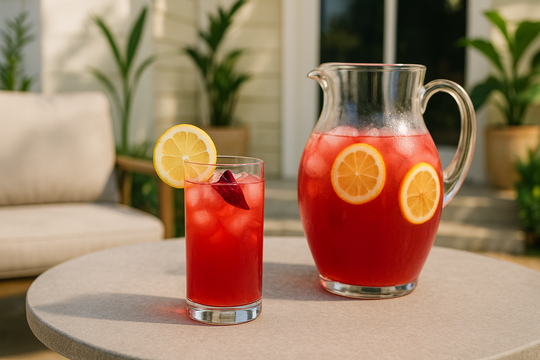Cool Down with This Refreshing Hibiscus Lemonade 🌺🍋🍹