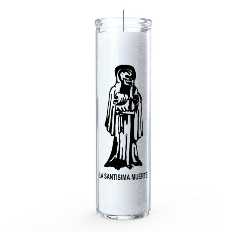 Santa Muerte candle - white