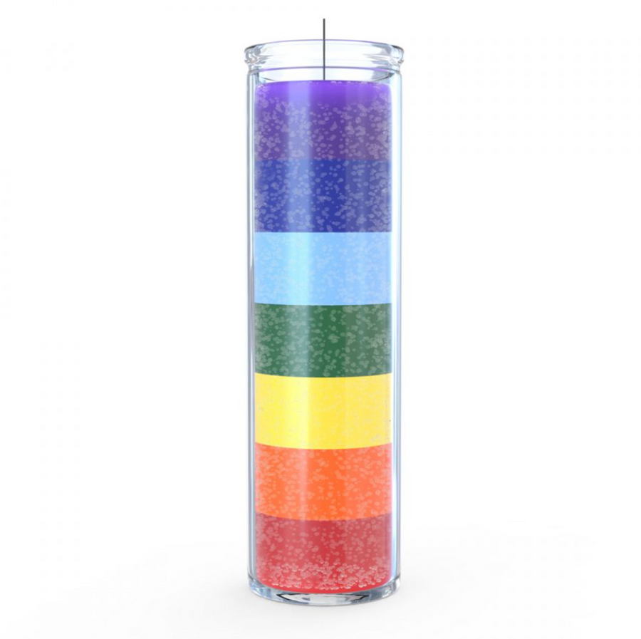 7 Color Candle - 8 Inch